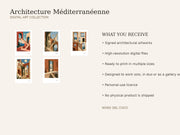 Architecture Méditerranéenne — contenu du pack digital