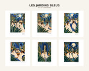 Les Jardins Bleus — aperçu des six œuvres de la collection