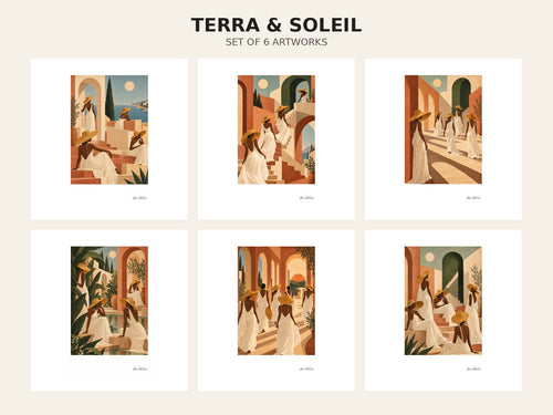 Terra & Soleil — aperçu des six œuvres de la collection