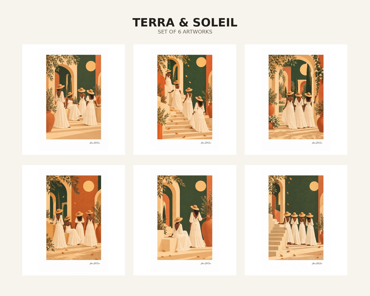 Terra & Soleil — aperçu des six œuvres de la collection